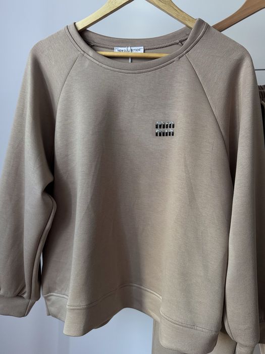 Komplet dresowy plus size New Collection bluza spodnie wiskoza