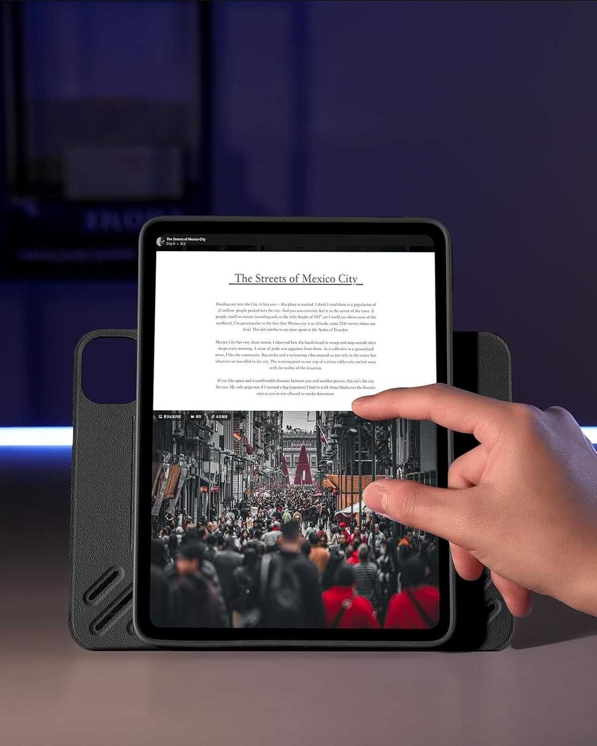 ESR Etui iPad Pro 11" 2018–2022, magnetyczne, regulowany stojak