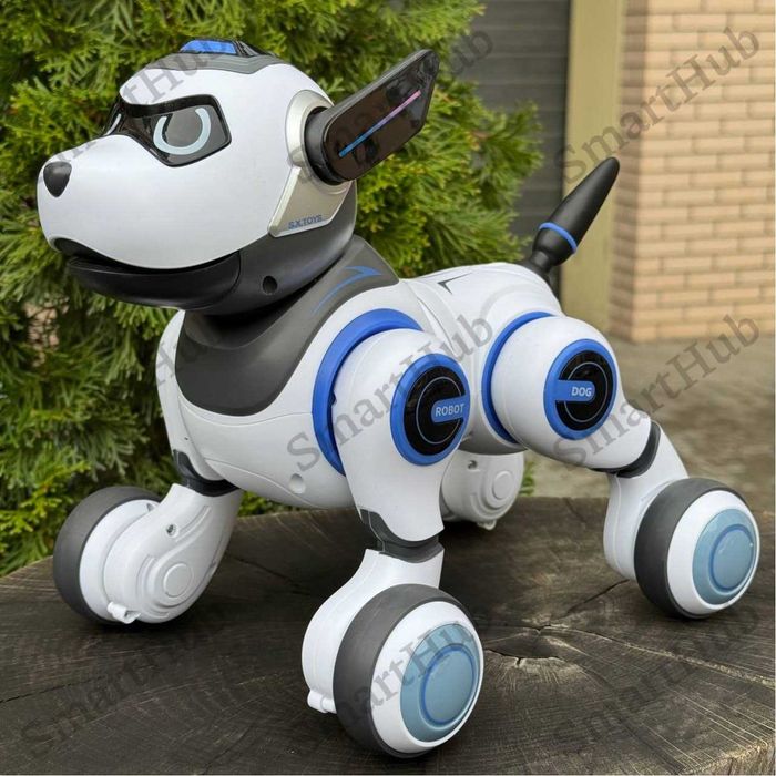 Собачка на радиоуправлении Volt синий, Песик на пульте, Собака-робот