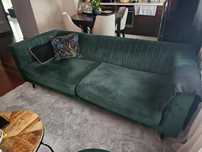 Kanapa Slender,  sofa, zieleń butelkowa - pufa gratis