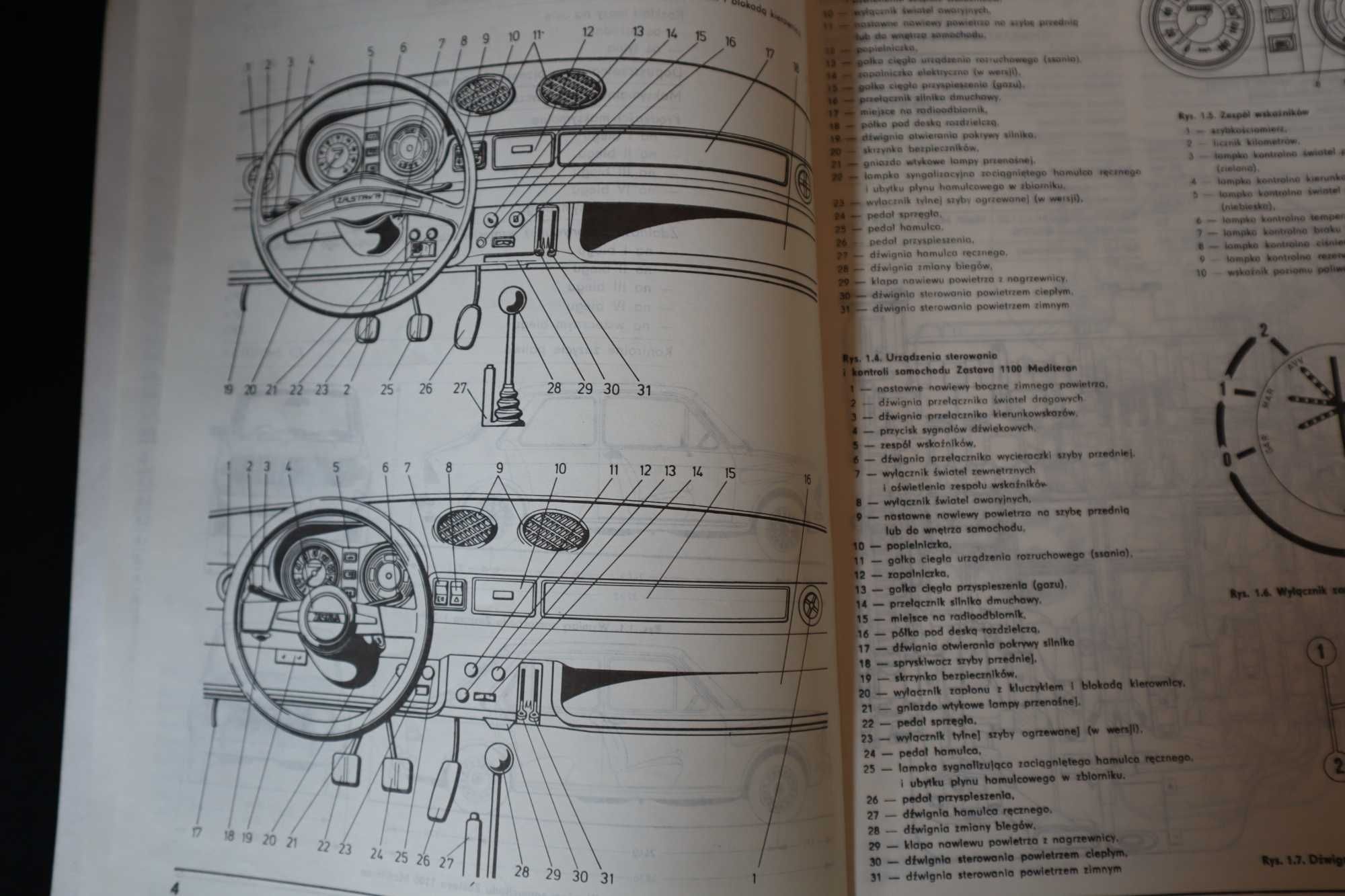 Poradnik NAPRAWIAM Samochód  ZASTAWA 1100P 1988 r KB0318