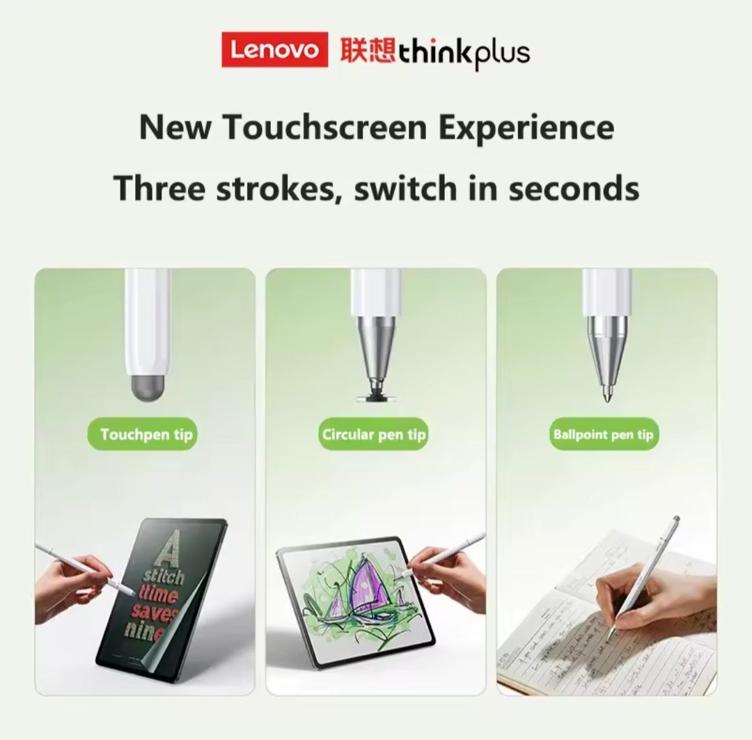 Стилус Lenovo універсальний з трьома наконечниками для
Android IOS Ємн