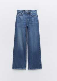 Широкі джинси zara блакитні wide leg 36 розмір s