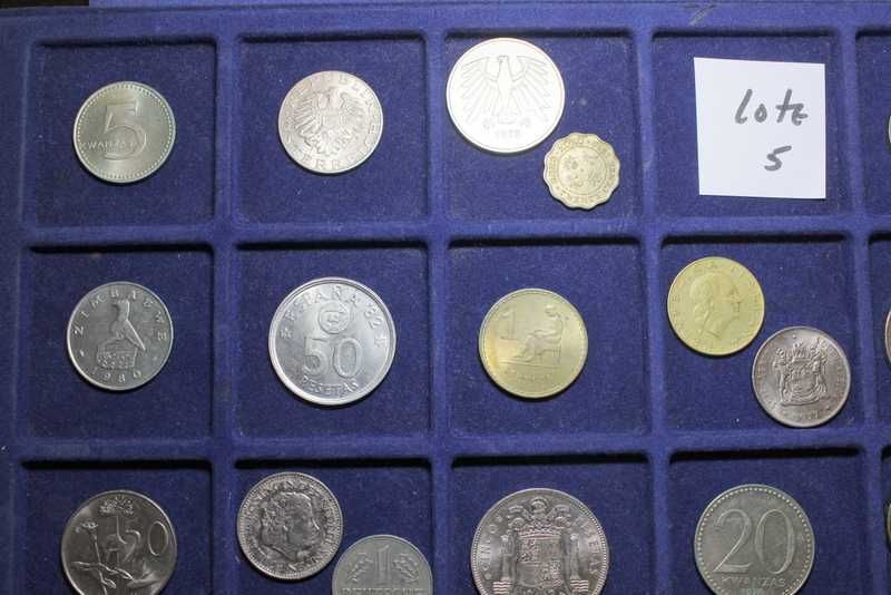 Lote de moedas estrangeiras variado (5)