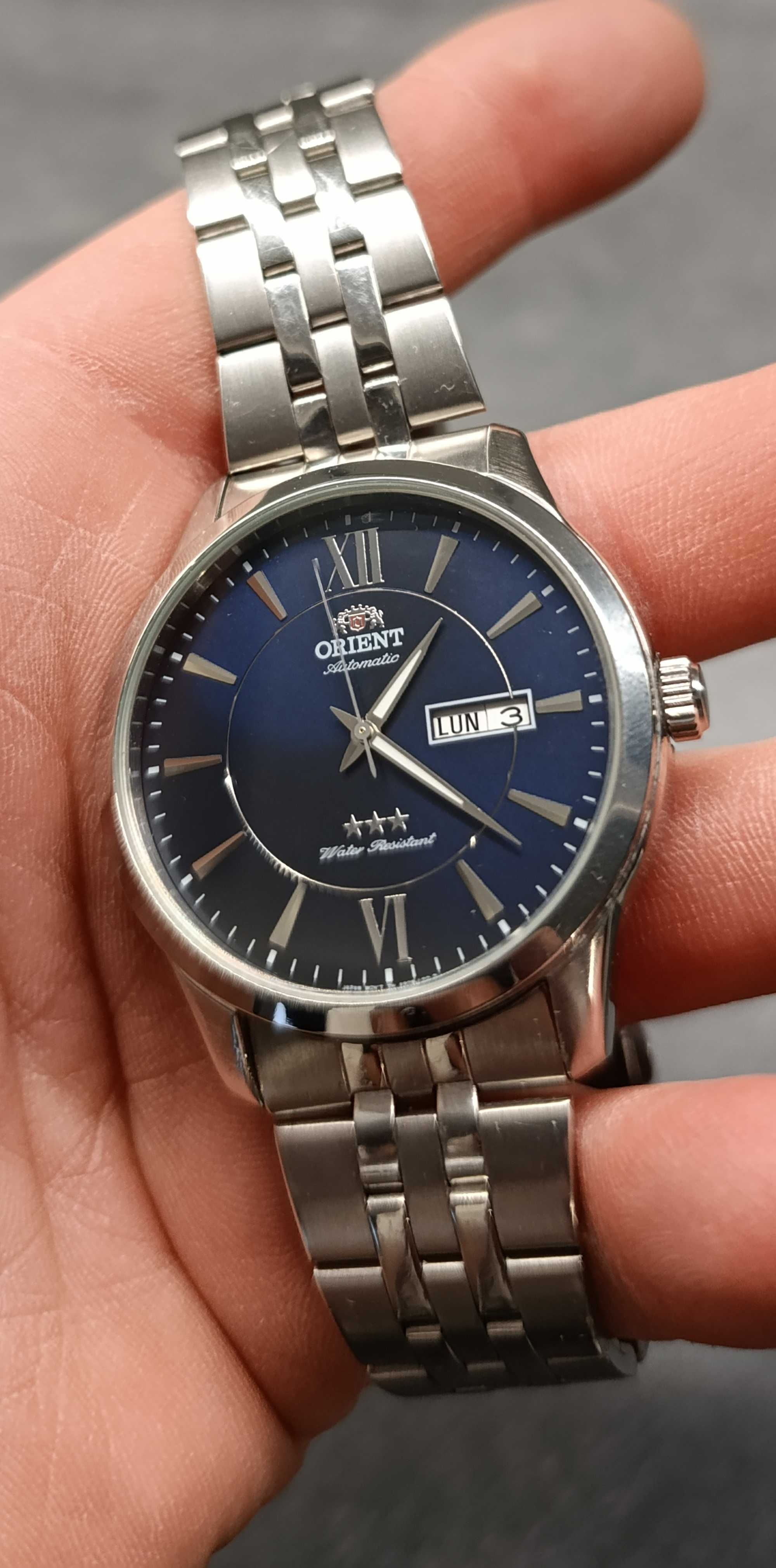Bardzo fajny zegarek męski Orient Automatic three stars, klasyk