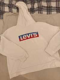 Biała bluza z kapturem Levi's M