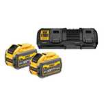 Ładowarka 4A 10.8-18V dwa gniazda +2 akumulatory 9.0Ah DCB132X2 Dewalt