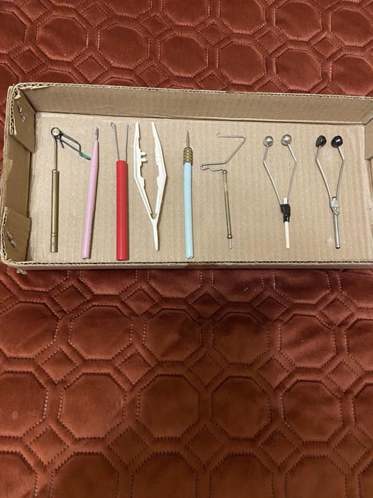 Лещата для вʼязання мушок + аксесуари