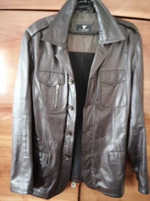 Кожаный пиджак весна-осень