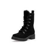 GUESS Icconn Botki Damskie Zamszowe 36 Oryginalne Buty Wysokie Czarne