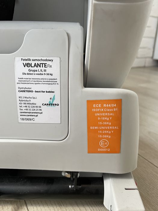 Автокрісло Caretero Volantefix IsoFix Grey