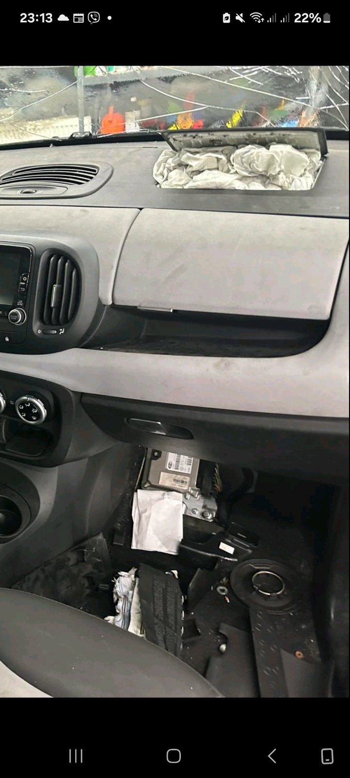 FIAT 500L фиат 500 пунто punto 3 торпедо панель воздуховод