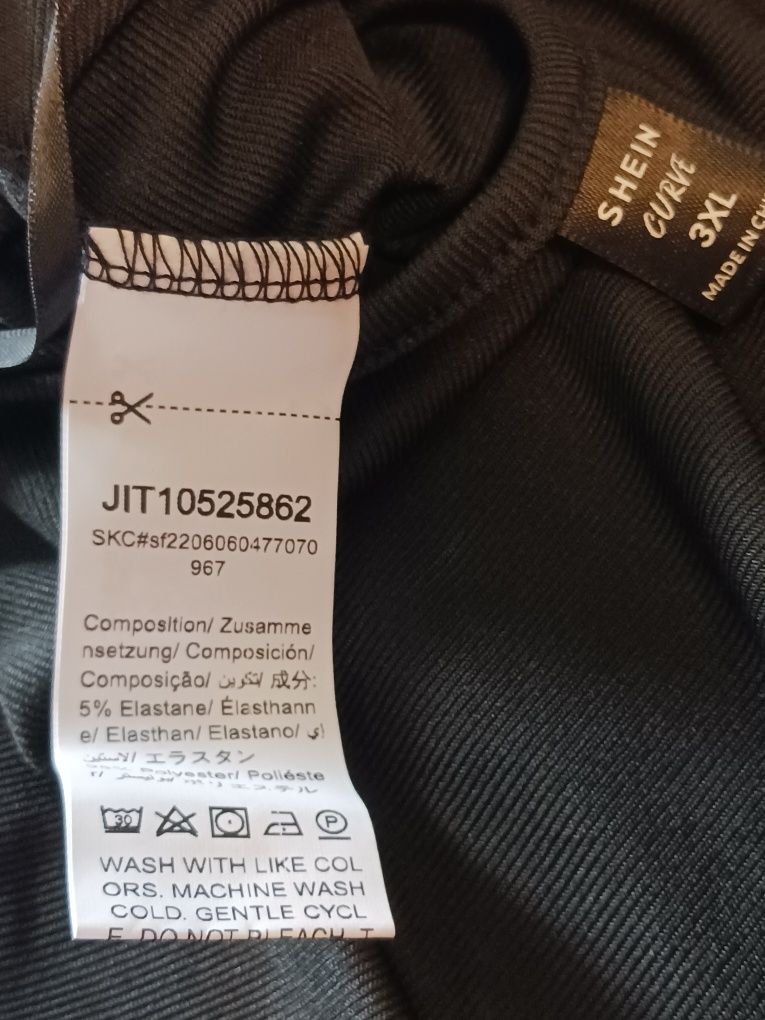 Bluzka Top z siateczką Shein Curve rozmiar 3XL