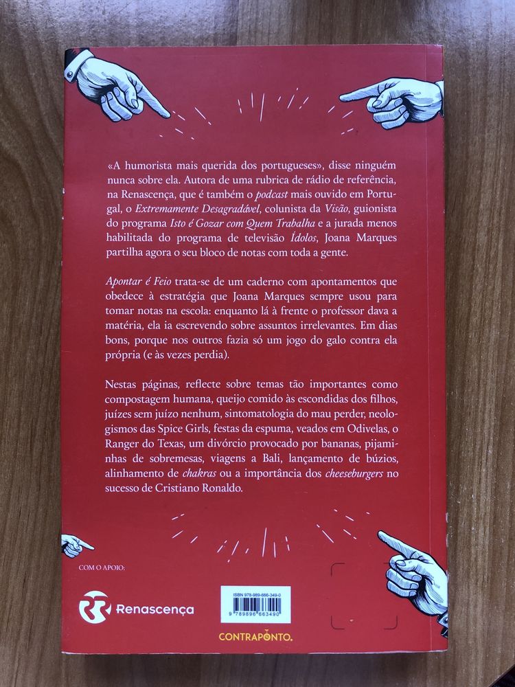 Livro ‘Apontar é feio’