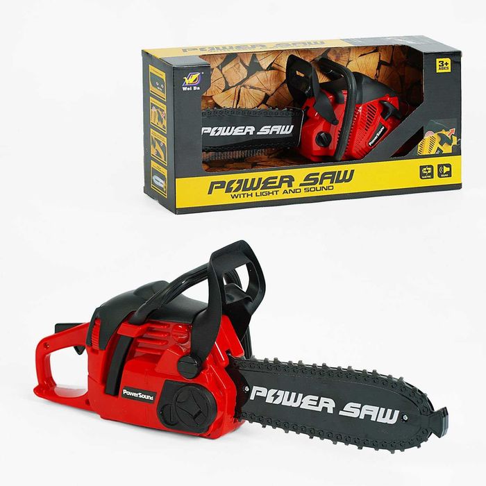 Дитяча іграшкова бензопила Power Saw на батарейках зі ЗВУКОМ