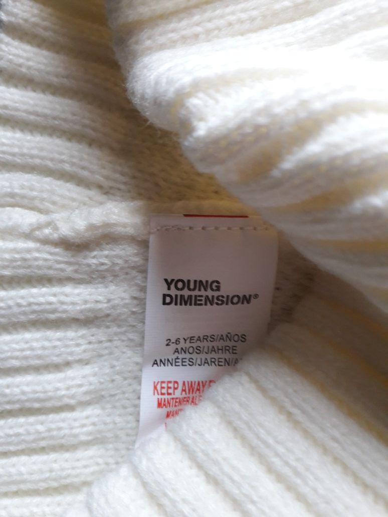 Young Dimension Nowa, modna i urocza czapka pompon z UK r 2 - 6 l