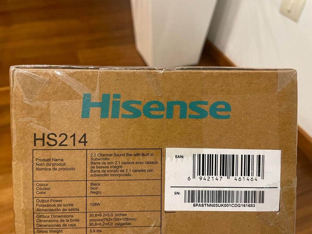 Soundbar HS214 Hisense