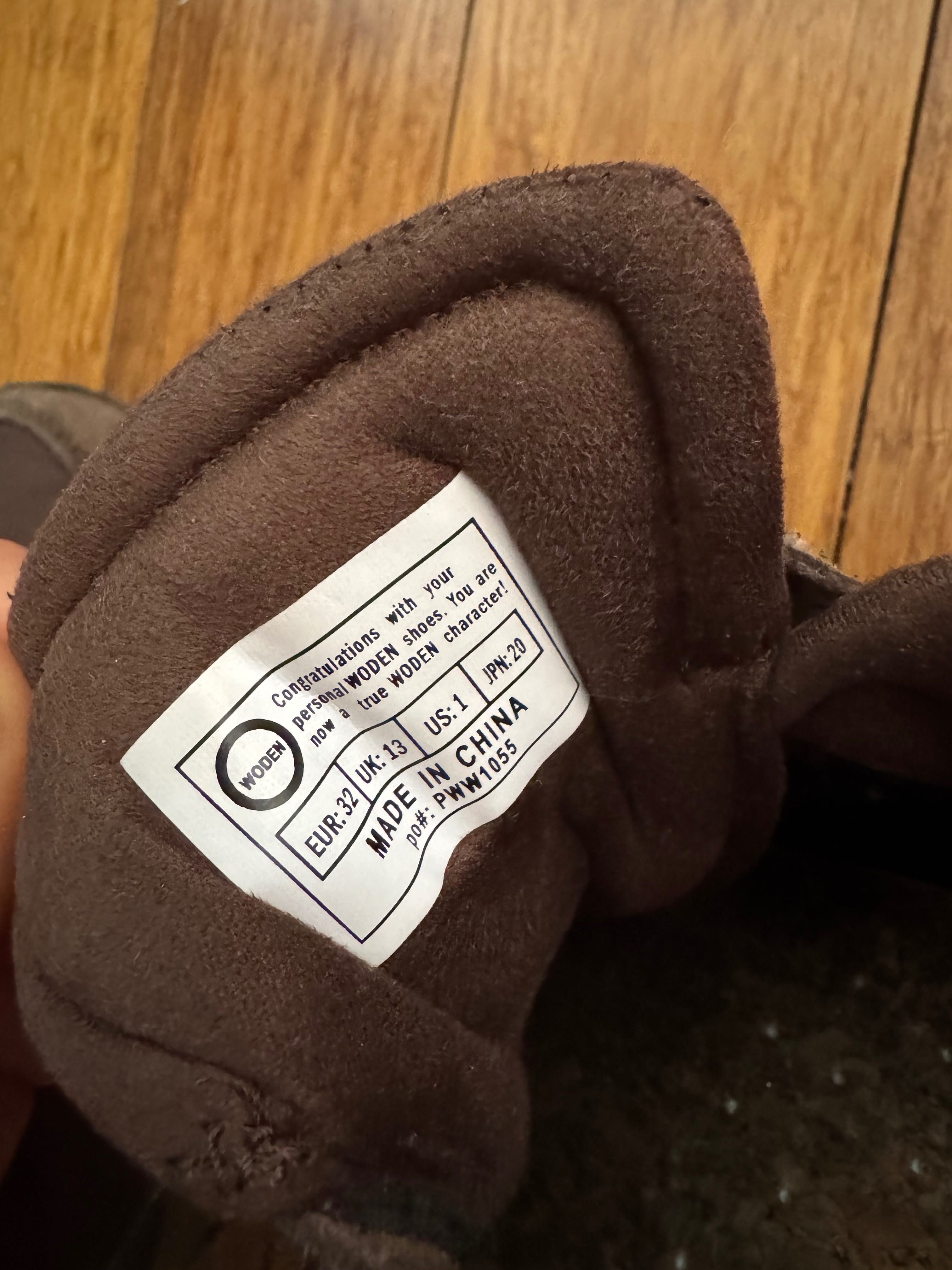 Sprzedam brązowe buty Wooden na rzepy, rozmiar 32 - tylko 40 zł!