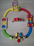 Kolejka drewniana HAPE, Rainbow puzzle
