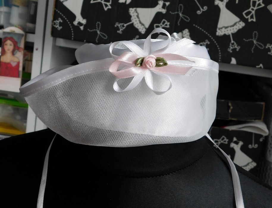 Sukienka, sukieneczka do chrztu 74 + kapelusiki