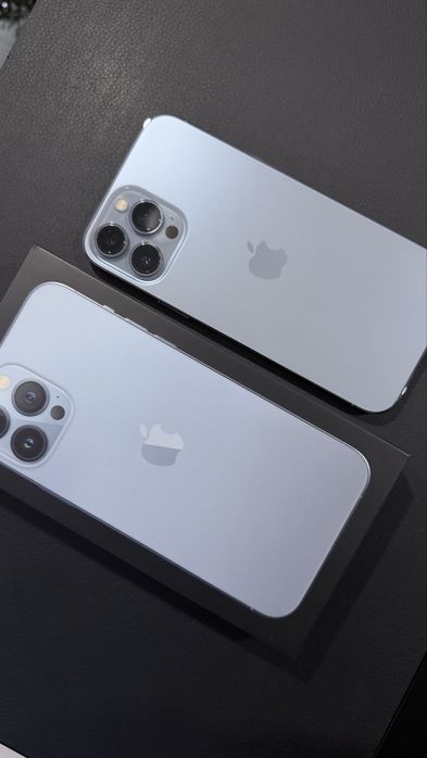 Telefon iPhone 13 Pro Max 128 niebieski błękitny stan bdb! + etui