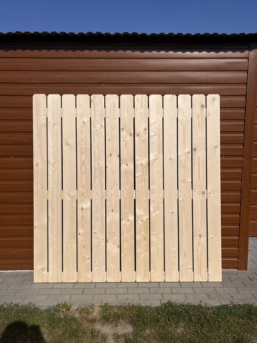GĘSTY Drewniany Płot Sztachetowy 180 x 180 PREMIUM