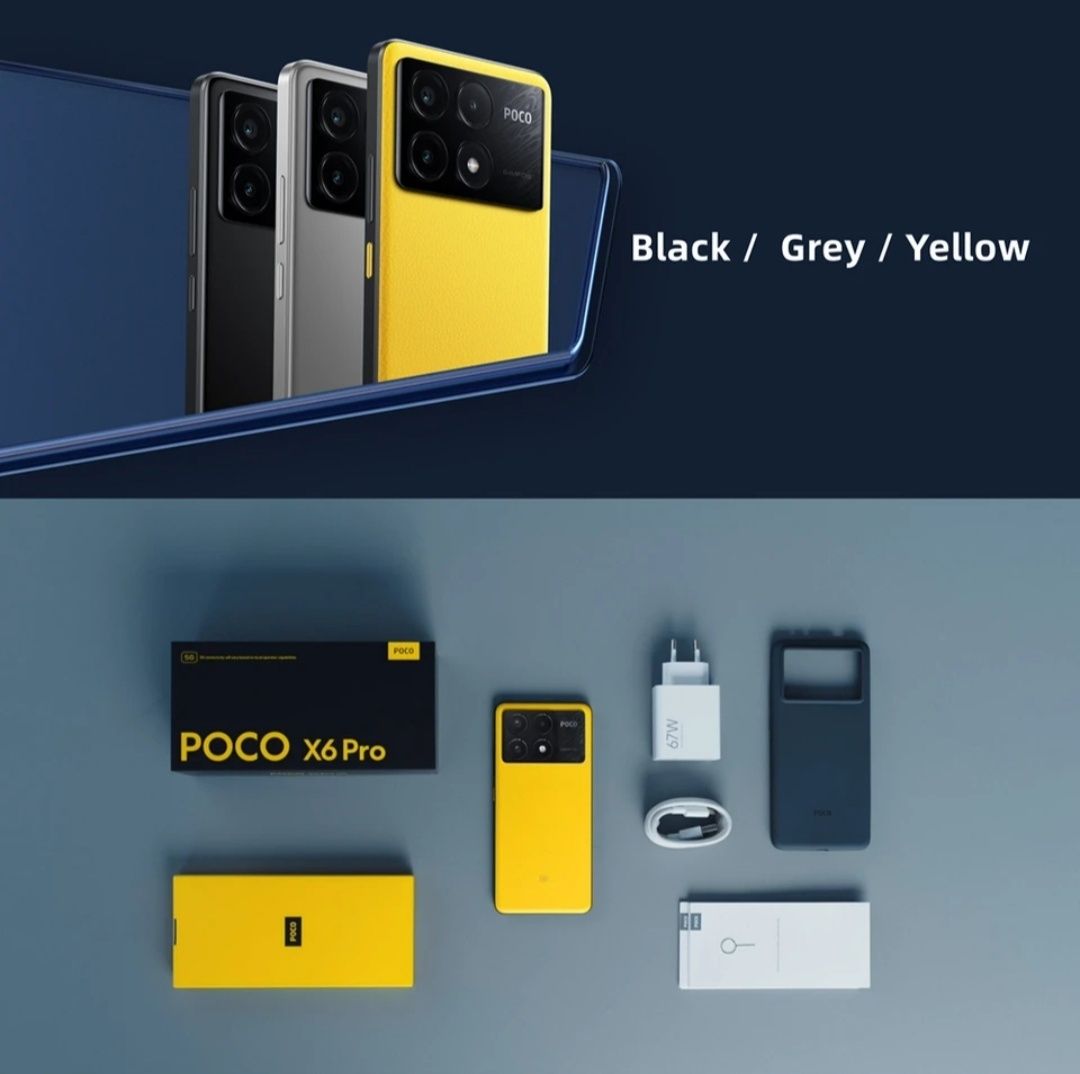 POCO X6 Pro 5g 12/512 NFC  Новый запечатанный в пленке.Цвет Grey/Black