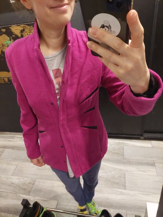 Ciepły żakiet z wełny i kaszmiru