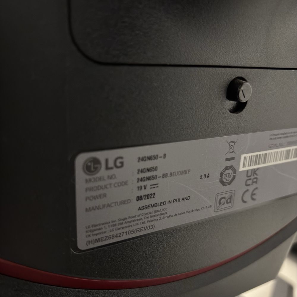Monitor gaming LG 120hz
