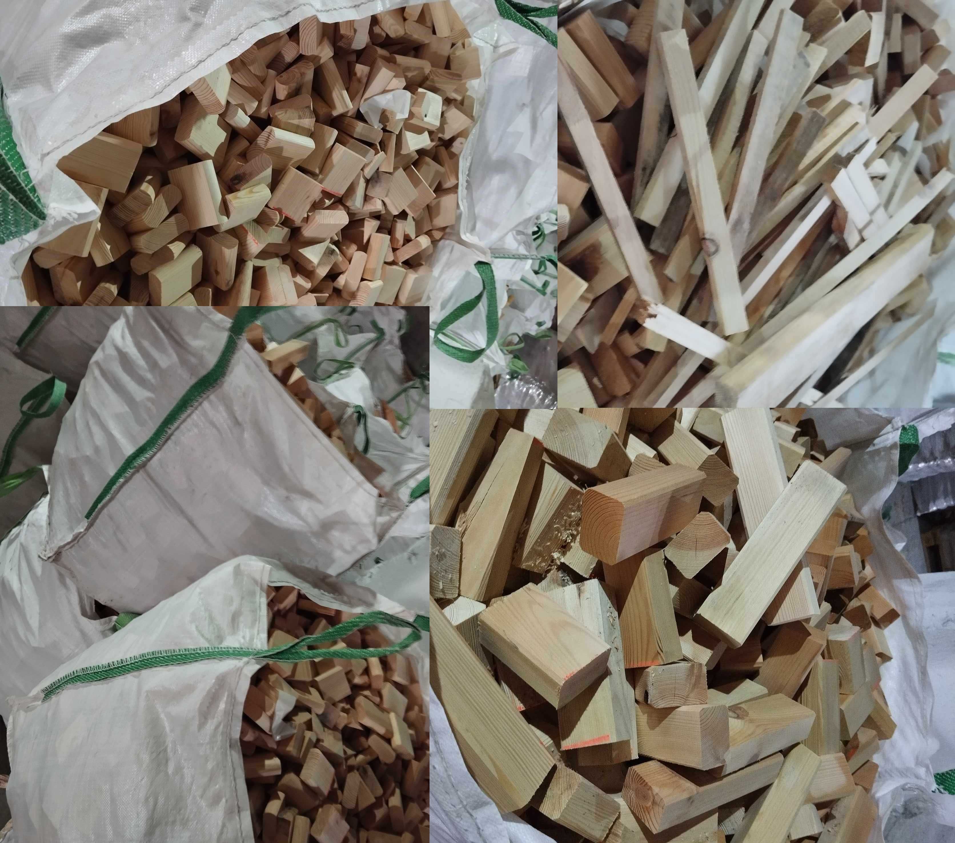 Drewno sosnowe w workach / w big bagach