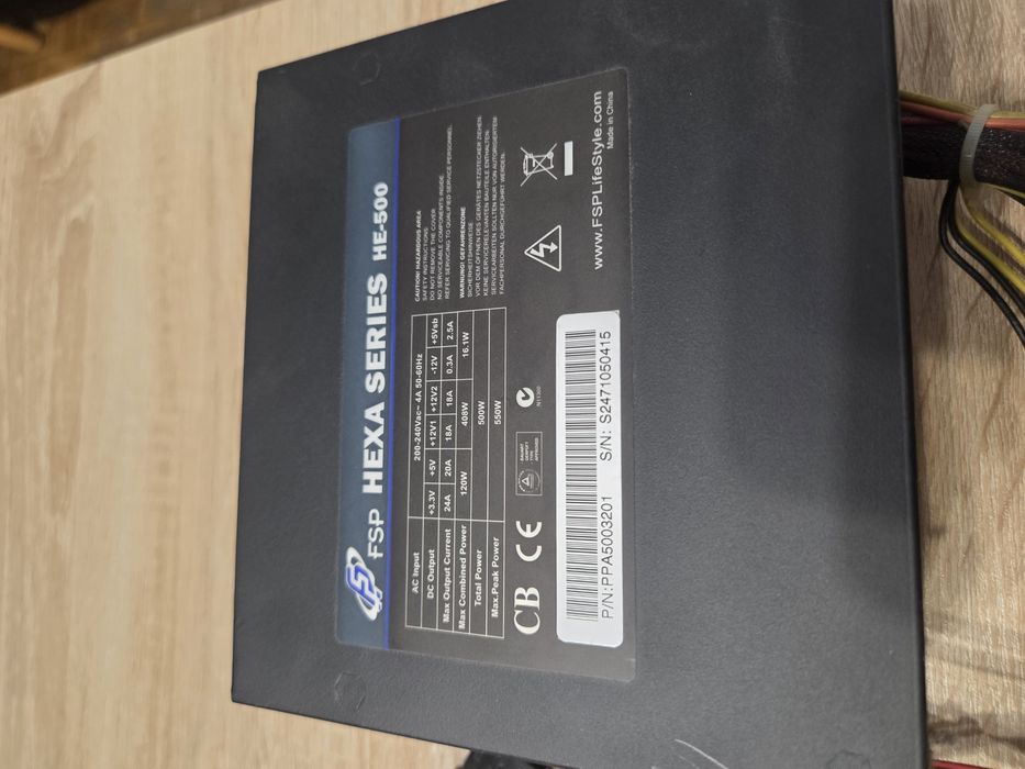 Zasilacz FSP Hexa Series He-500, 500W.