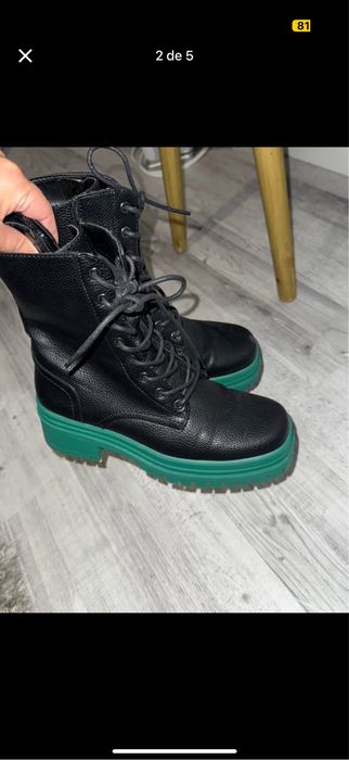 Botas seaside preto verde