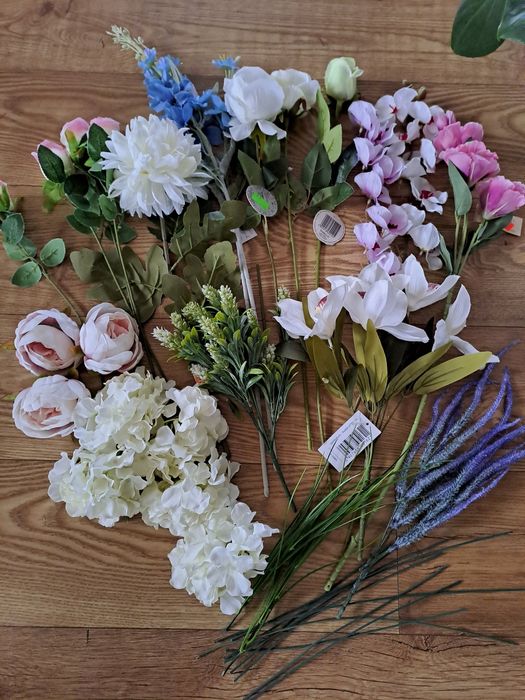 Sztuczne kwiaty główki kwiatów