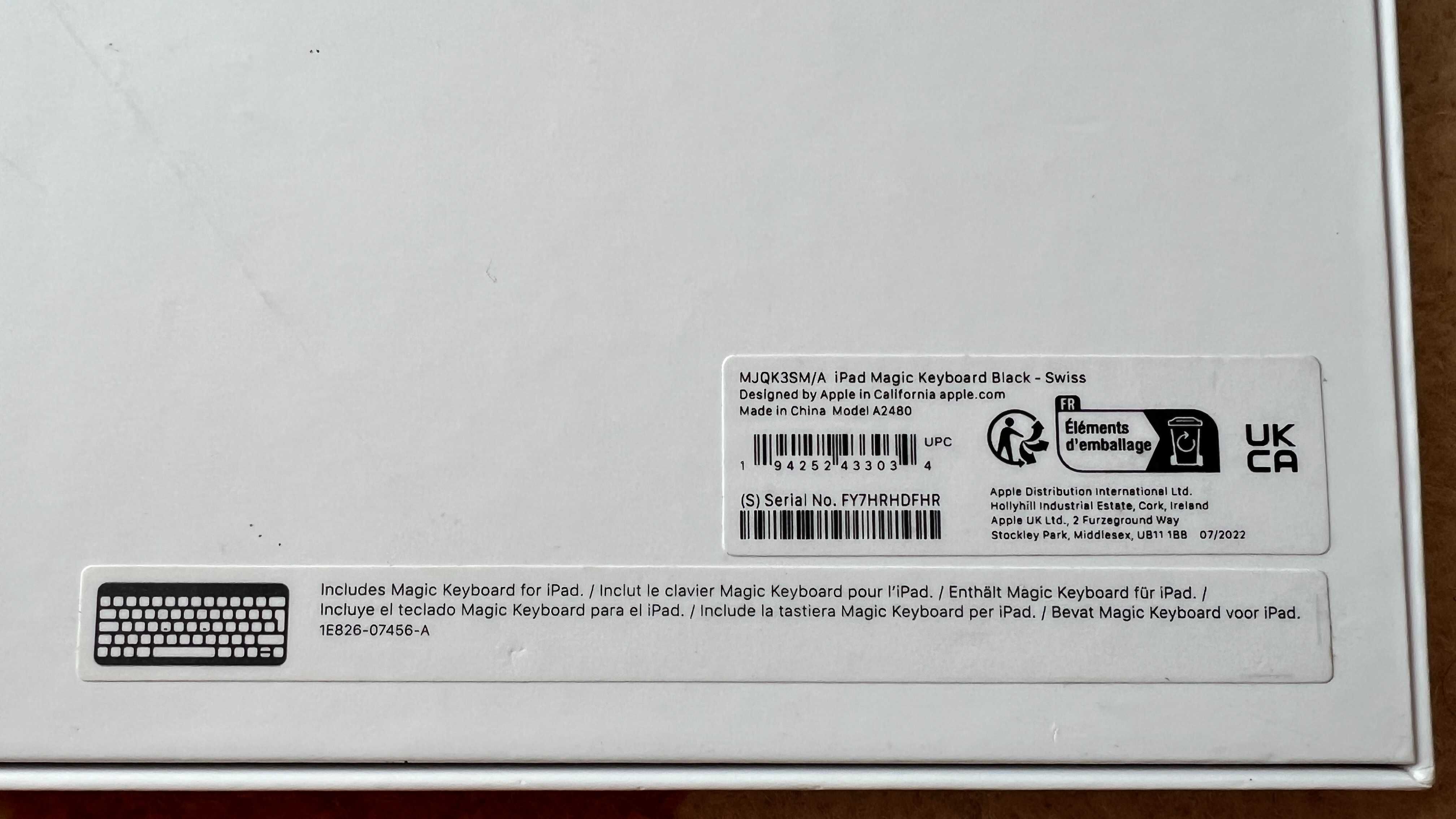 Apple Magic Keyboard iPad 12.9'' 3,4,5 Gen