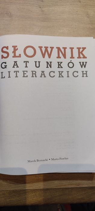 Słownik gatunków literackich