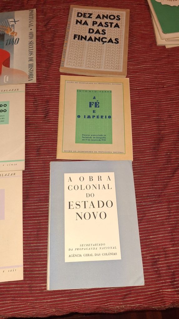 Lote publicações estado novo salazar spn politica colónias