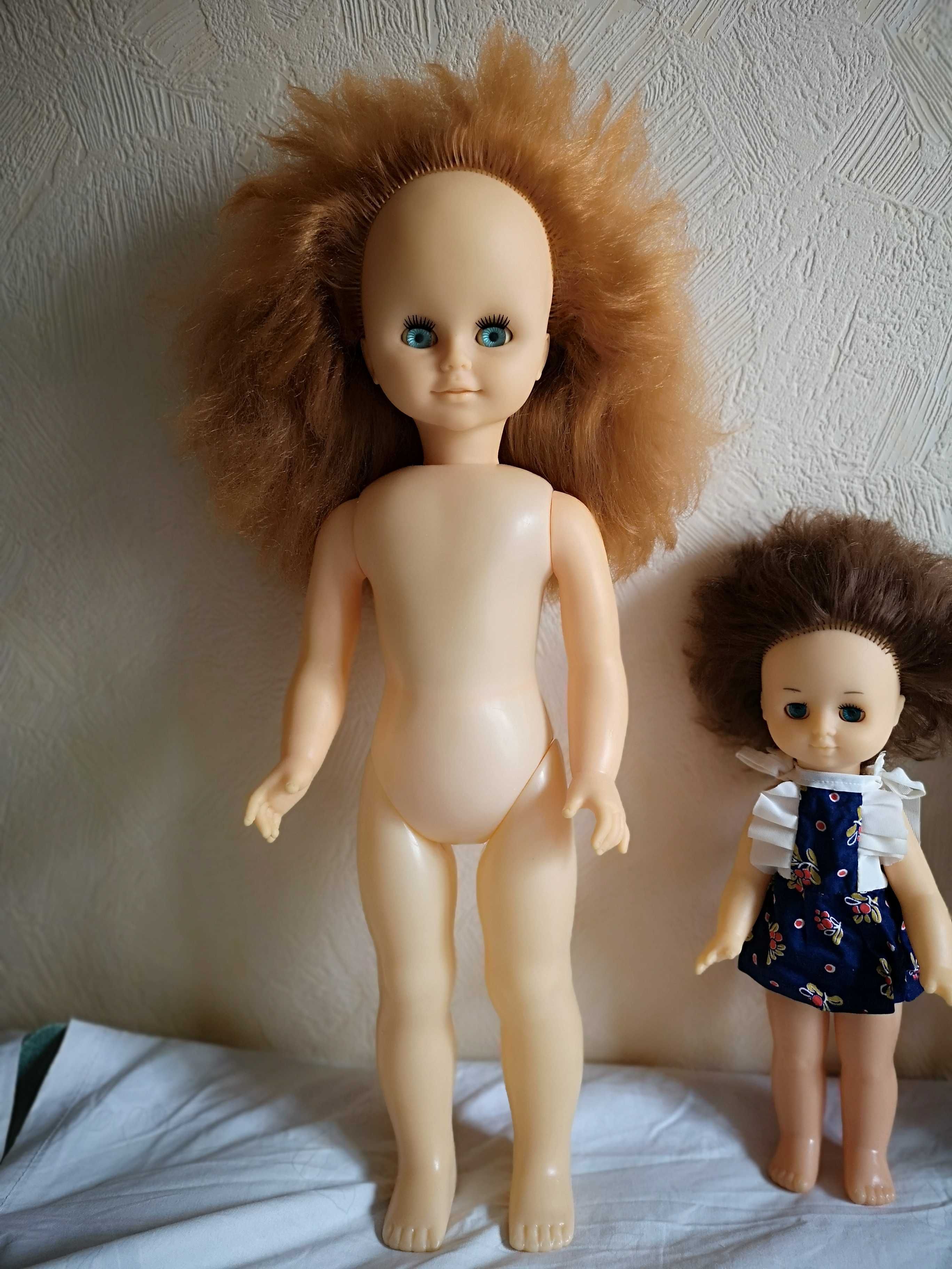 Редкая огромная винтажная кукла времён СССР, рост 60см