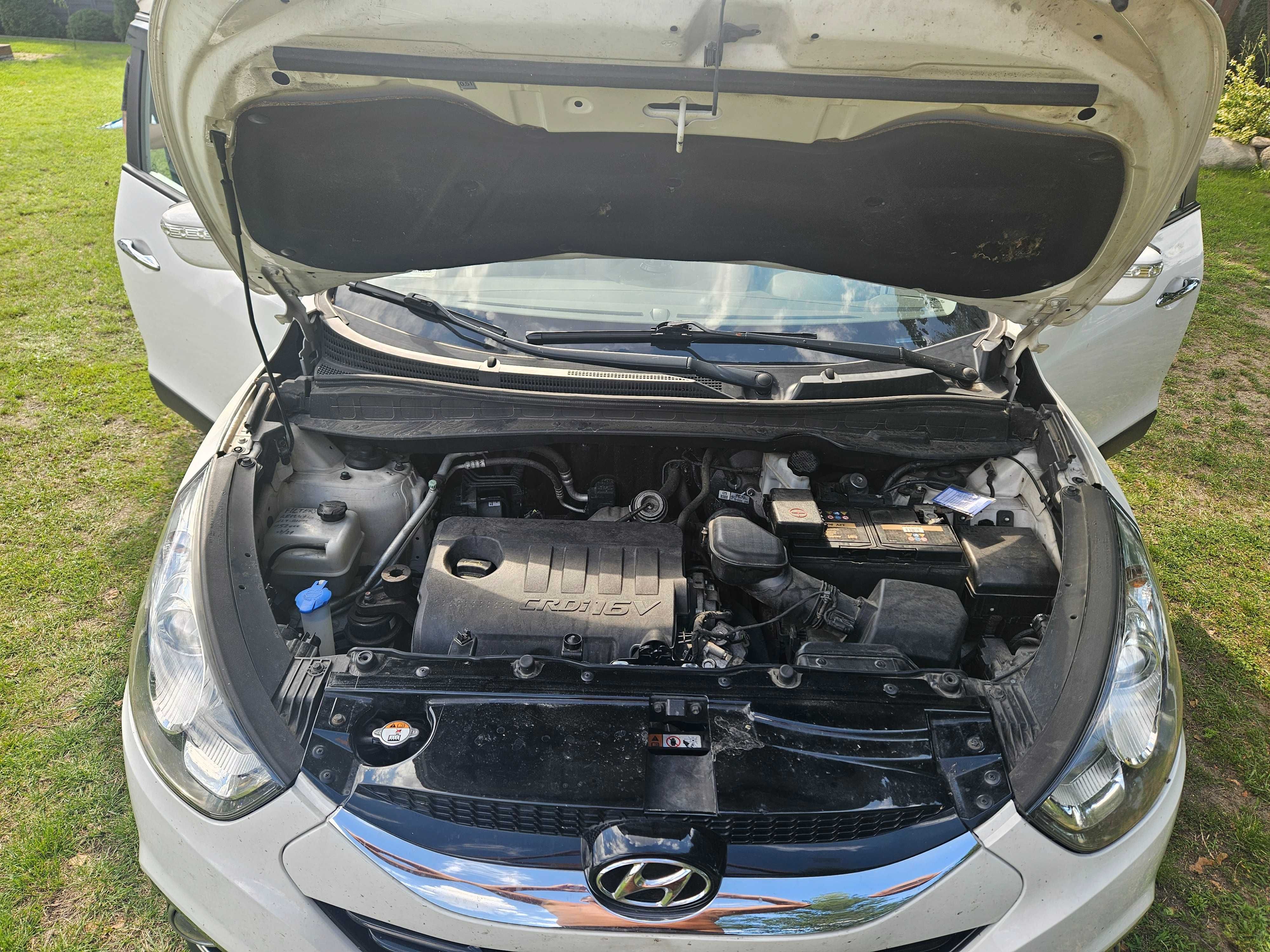 HYUNDAI IX35 1.7D/85kW, webasto 201 tyś. przebiegu, łańcuch rozrządu.