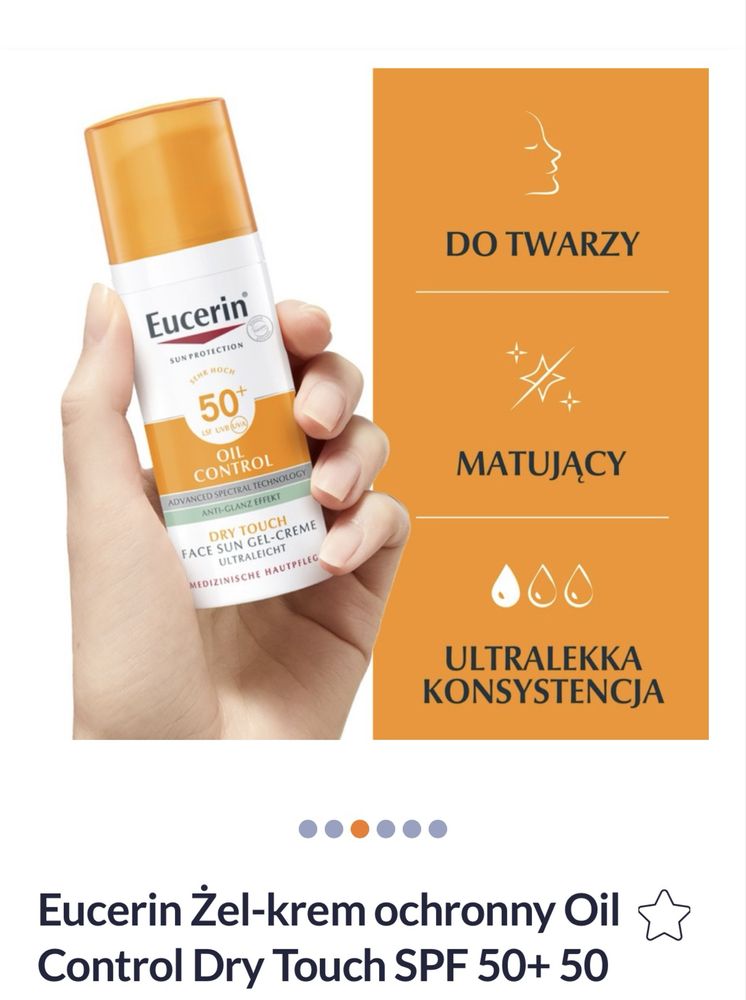 Eucerin sun protection 50 spf, oil control