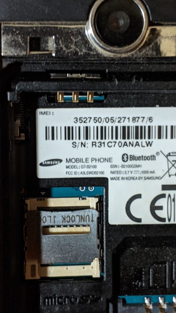 Бродам защищенный кнопочный мобильный телефон Samsung Gt-b2100