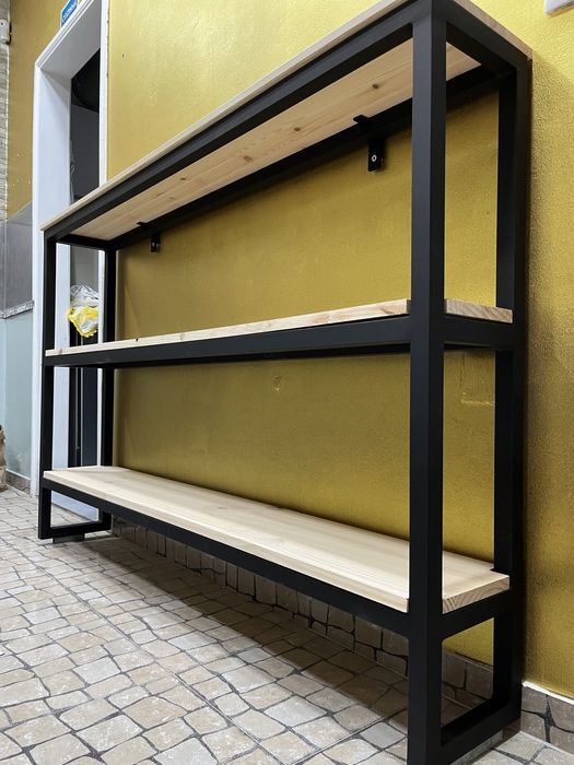 Mesa de apoio, estrutura em tubo galvanizado