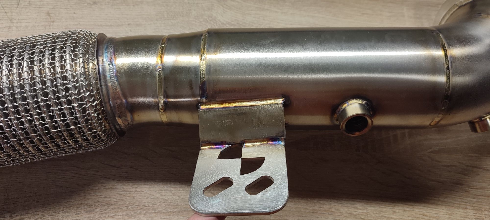 Даунпайп BMW B58 G20 G30 M340i 540i 640i 840i Downpipe БМВ HEAT SHIELD
