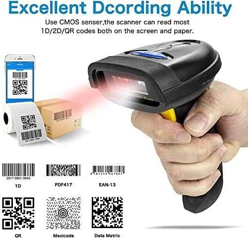 NETUM 2D skaner kodów kreskowych, Bluetooth, USB, kompatybilny z QR