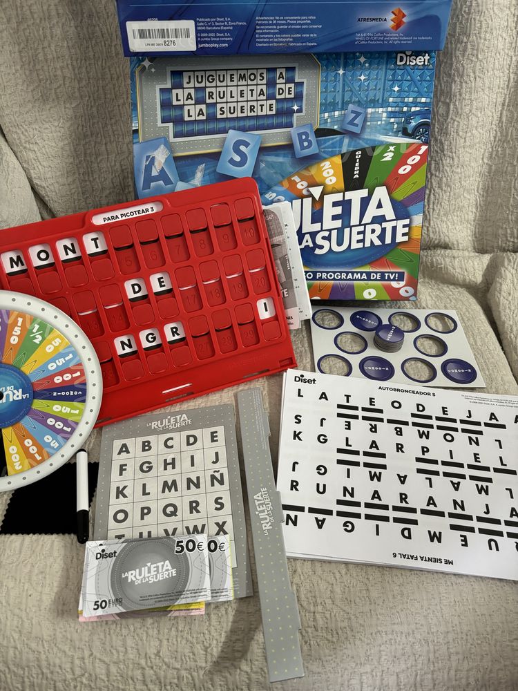 La Ruleta de la Suerte Diset jogo tabuleiro