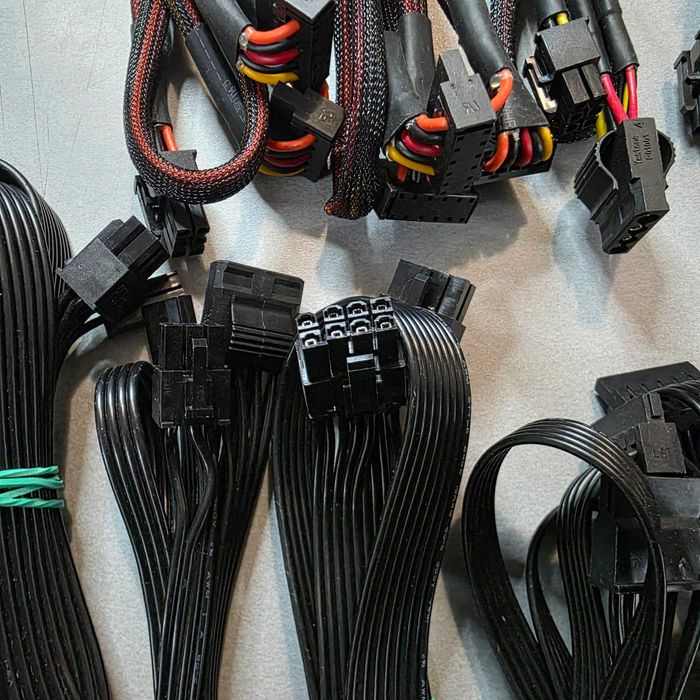 Модульные кабеля до блока питания! ЛОТ 19шт Gigabyte, Chieftec, Proton