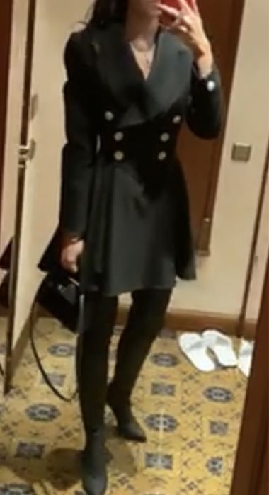 Черное поатье- пиджак