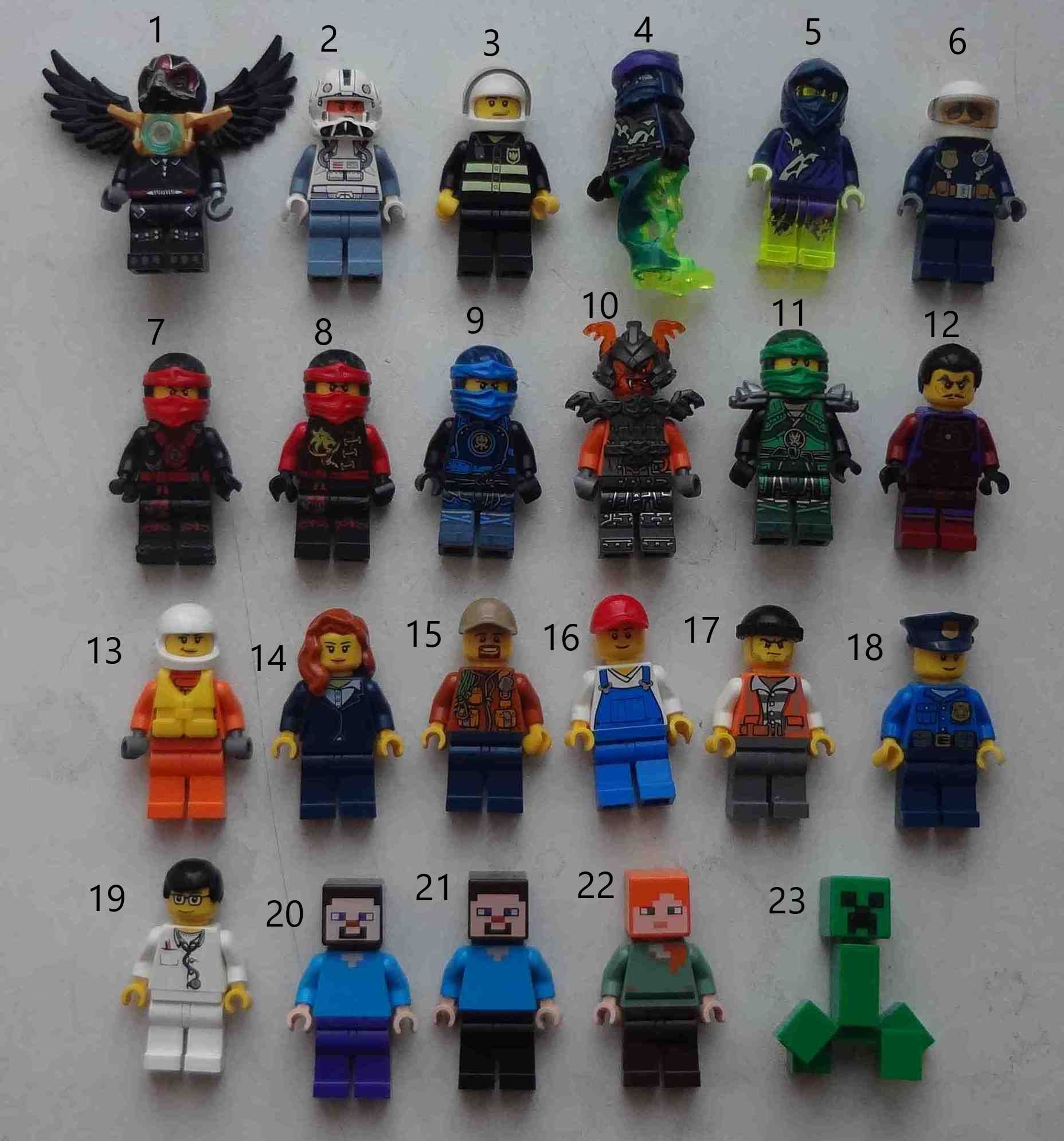 Минифигурки LEGO Лего оригинал 23 штук разных