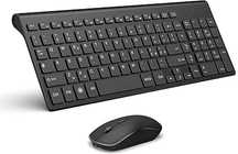 JOYACCESS Bezprzewodowa Klawiatura i Mysz Ergonomiczna, Czarna