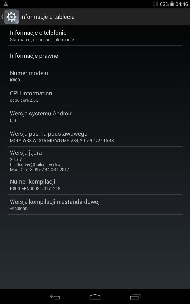 Tablet K800 10 cali