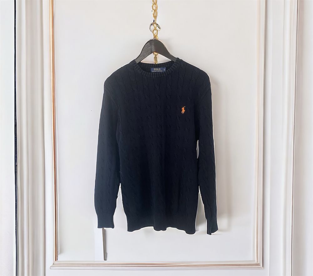 Sweter warkocz Ralph Lauren XL